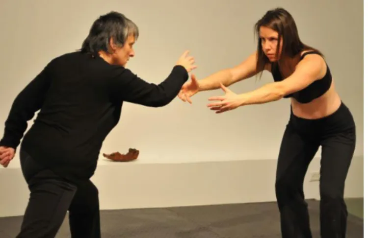 Figure 6 - Sylvie Tourangeau, Anjuna Langevin, Passation, 2012  Source : https://anjunalangevin.com/performances/  