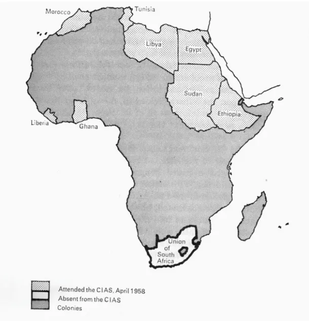 Fig. 1. Pays indépendants en 1958 35