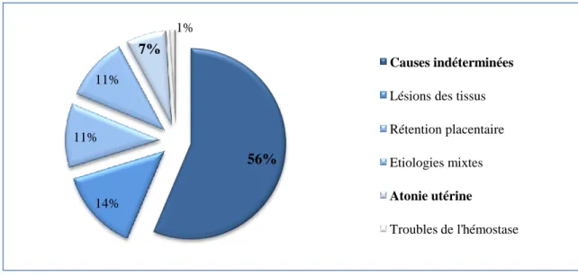 Figure 4. Distribution des causes d’HPP