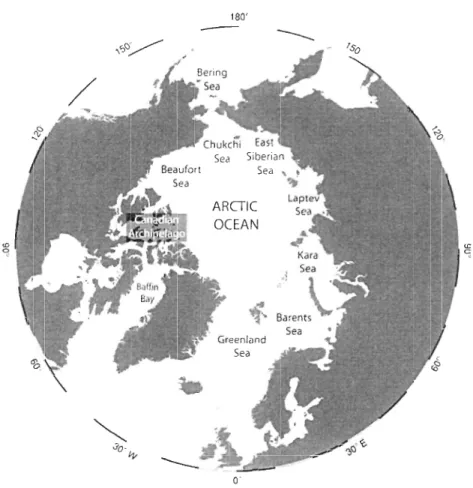 Figure  2.  Carte  de  l'océan  Arctique  et  de  ses  mers  épicontinentales. 