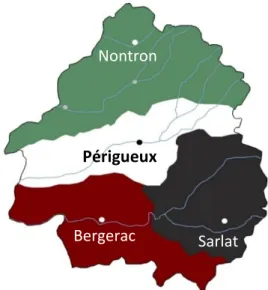 Figure 1 : Localisation de la Dordogne en France  Source : http://www.dordogne-perigord-tourisme.fr 