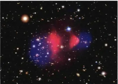 FIG.  1.3  - Amas  de  galaxies  1E0657-56  composé  d'une  collision  de  deux  amas  de  galaxies