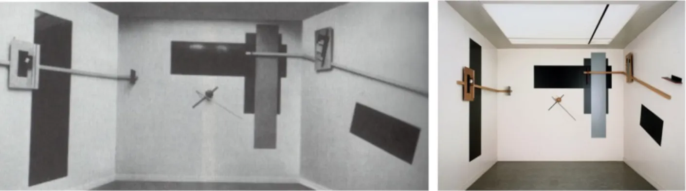 Figure 10 : El Lissitzky, Espace Proun, 1923, 320 x 264 x 364 cm, Grande Exposition de Berlin