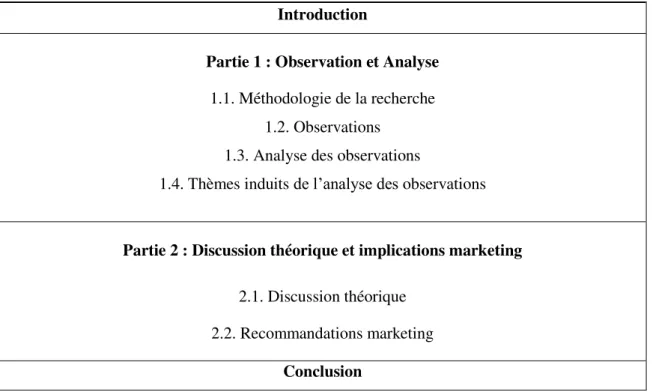 Figure 4 - Structure du mémoire de recherche doctorale 
