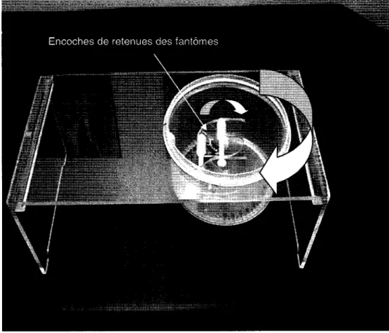 Figure 16  Support pour trois fantômes. 