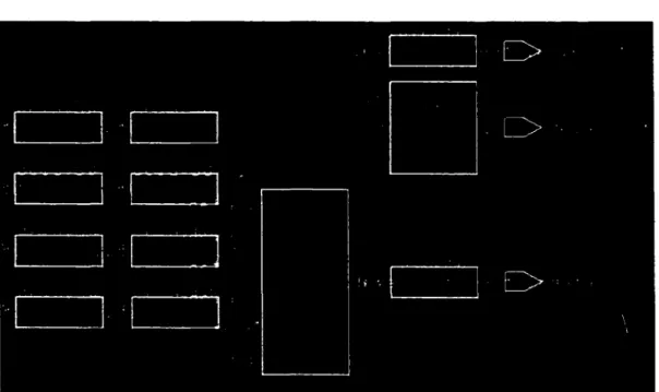 Figure 3  Vue plus détaillée de l'architecture interne d'un module avant la  synthèse telle qu'elle apparaît dans Design_ Compiler de Synopsys 