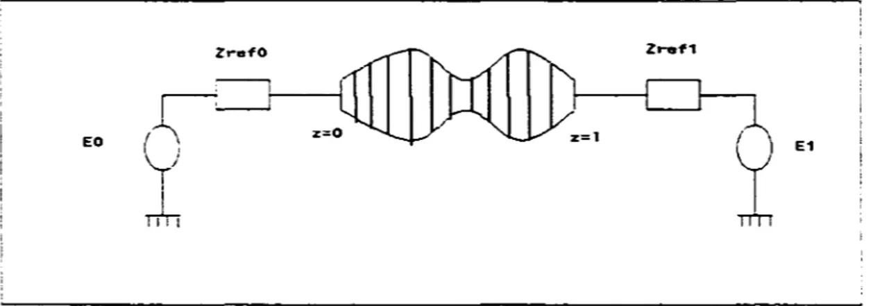 Figure  21  Modèle d&#34;une  ligne de  transmission arbitraire 