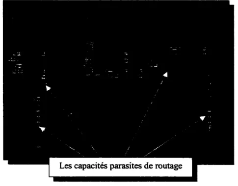 Figure 16 Capacités parasites de routage 