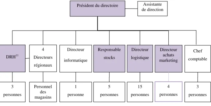 Figure 4 : Organigramme reconstitué d’Alpha Mode 2002 - 2003 15