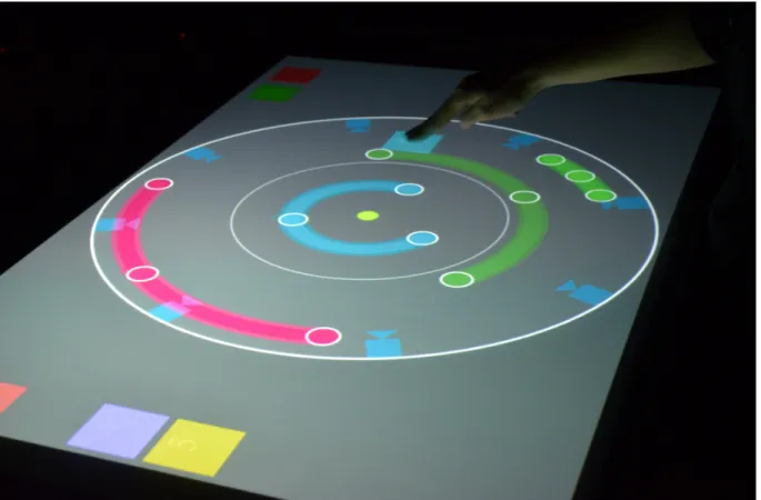 Figure 2 : L’interface tangible tactile.space 