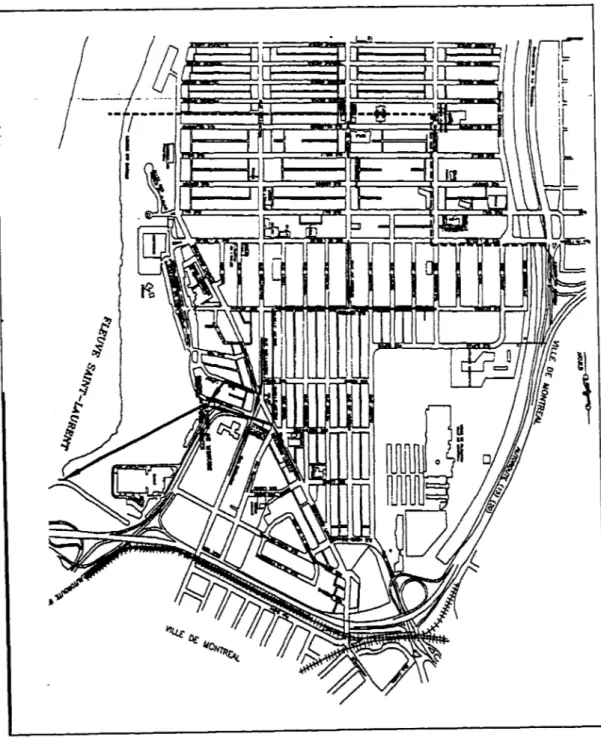 Figure 3.17  Schema du secteur Ide la Ville de Verdun (Québec) 