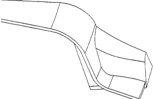 Figure 4. 7  Protrusion générée lors du lissage doux des sections droites 