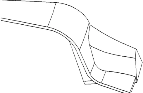 Figure 4. 7  Protrusion générée lors du lissage doux des sections droites 