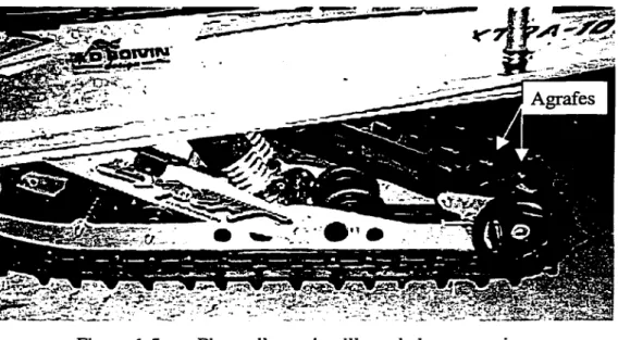 Figure 1.5.  Photo d'une chenille et de la suspension 