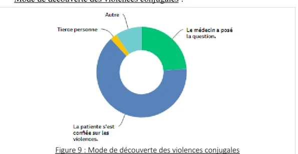 Figure 8     : Autres motifs de consultations lors de la découverte des violences