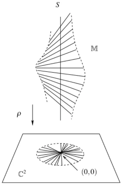 Figure 2.1: The blow up of the origin.