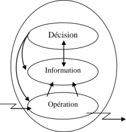 Figure 4 : L’organisation représentée par le  modèle OID de Le Moigne (2006).
