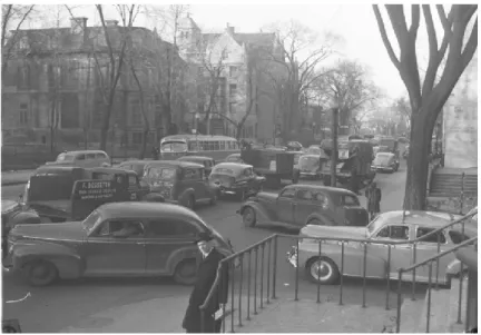 Illustration 1 : La circulation à Montréal au tournant des années 1950 