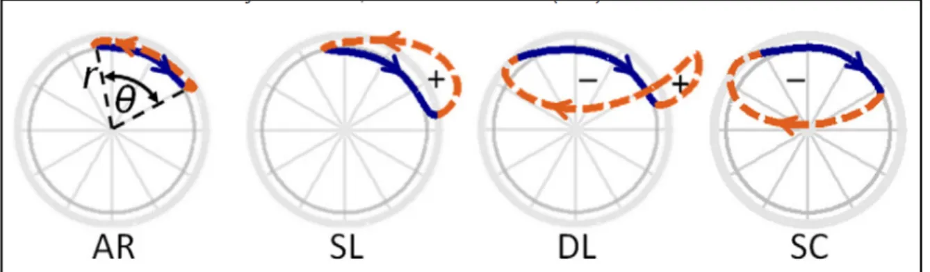 Figure 1.1 Quatre types de patrons de propulsion. Tirée de Slowik et al. (2015) 