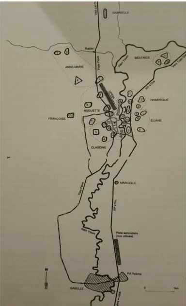 Figure 24: Carte d'Etat-Major du camp retranché 