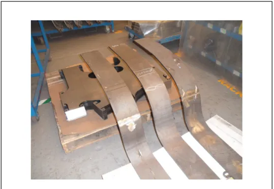 Figure 3.3  Pièces primaires du bogie fabriquées à Sahagún, au Mexique 