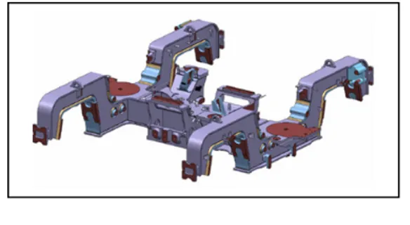 Figure 3.5  Surfaces usinées du bogie 