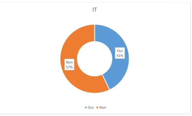 Figure 10 Présence d'IT évoquée par le MG.