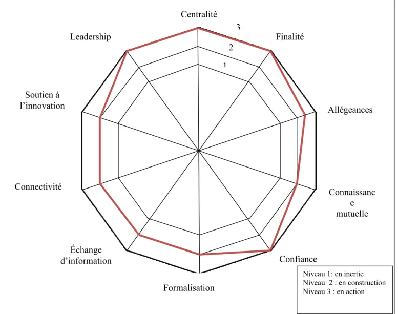 Figure  5 :  Structuration  de  la  collaboration  entre  le  SRSAD  et  le  centre  hospitalier  3