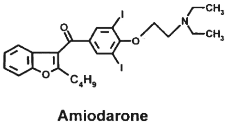 figure 6. Structure moléculaire de l’amiodarone