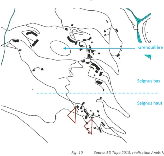 Fig. 10           Source BD Topo 2013, réalisation Anaïs Mellet 