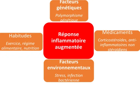 Figure 8 :  Différents facteurs pro-inflammatoires 