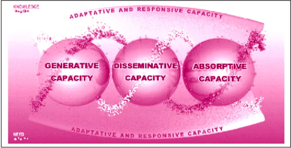 Figure 2.8 Le modèle dynamique de la capacité à transférer les connaissances  tirée de Parent et al.(2007) 