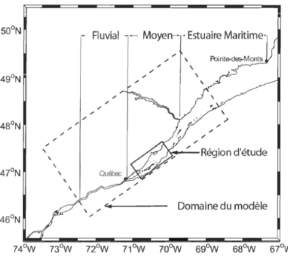 Figure  1 - Carte de ['estuaire du Saint-Laurent. 