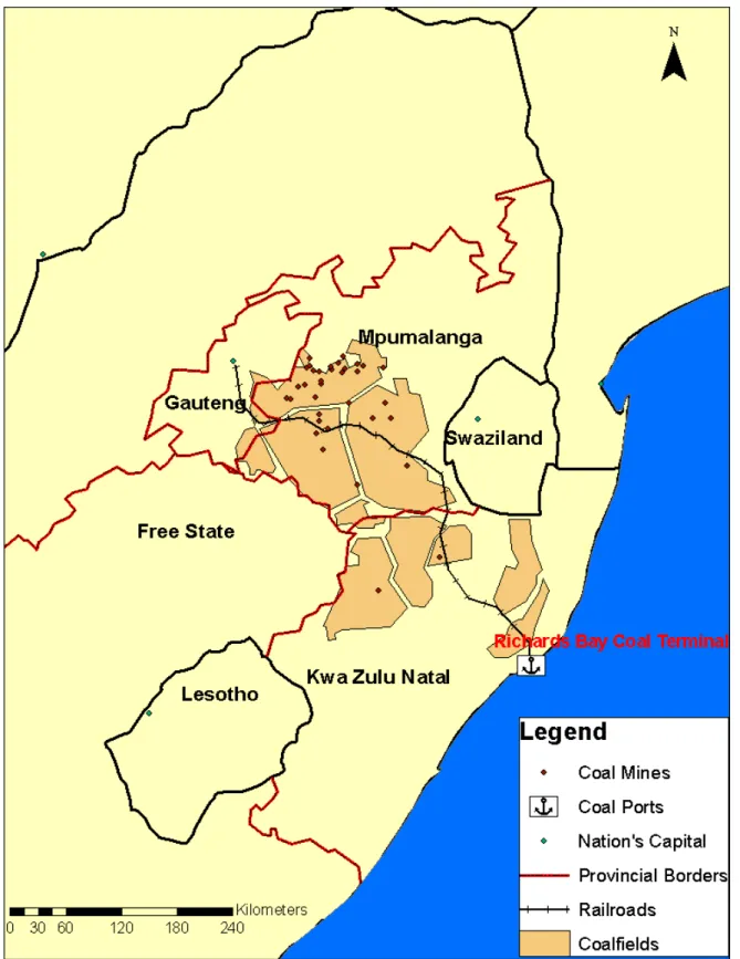 Figure 6: An overview of the Mpumalanga coal corridor. 
