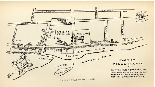 Figure 5.  Ville Marie en 1680 