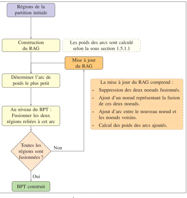 Figure 1.11 Étapes de la construction du BPT