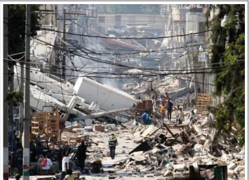 Figure 1.8 Quelques bâtiments endommagés dans la ville de Port-au-Prince, tirée d’un article sur le