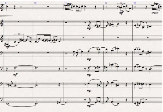 Fig. 2.1.2.5. Krūminė Svetainė, tpt. 1, bugle, cor 1, trombones 1-2, euph., tuba, mes
