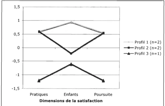 Figure  1 :  Illustration des profils d'enseignants dégagés à partir des dimensions issues de  l'analyse statistique (déductive) du  ÉQS 