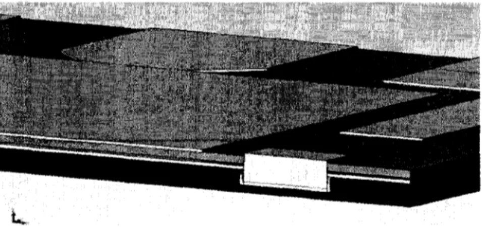 Figure 24 Vue en coupe du capteur de pression (première version) 