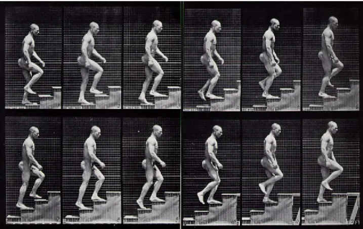 Fig. 10: Eadweard Muybridge, Un homme montant les escaliers (vers 1885).