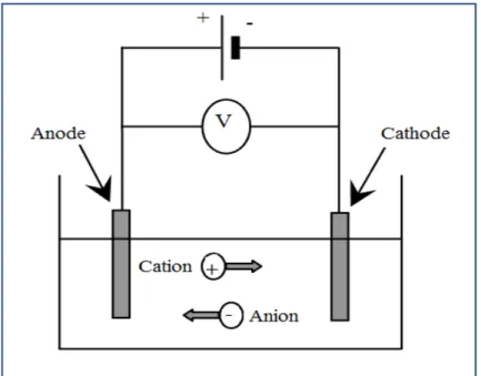 Figure 1.4 Cellule électrochimique. 