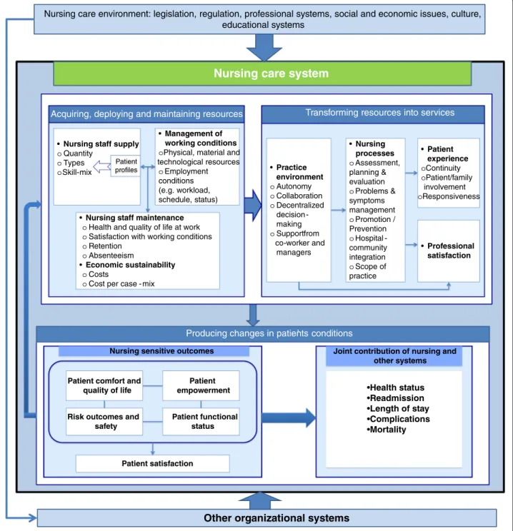 Figure 3 The nursing care performance framework.