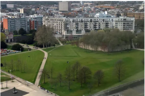 Fig. 9 - Ilôt de biodiversité inaccessible au sein du Parc Matisse à Lille -  Auteur : Florent Marceau © - Source : [10] 