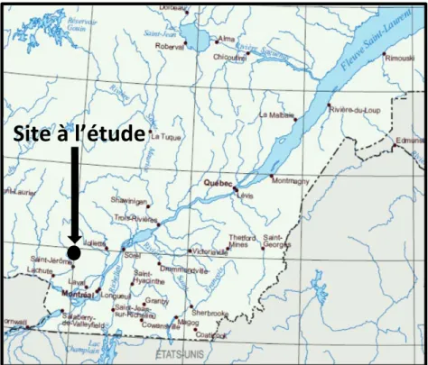 Figure 2.1 : Localisation du bassin versant de l’Hermine. Source : MRNF, 2006. 