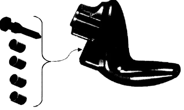 Figure 4  Principe des éléments filtrants  interchangeables pouvant être  placés dans  le  canal de mesure du bouchon d'oreille 