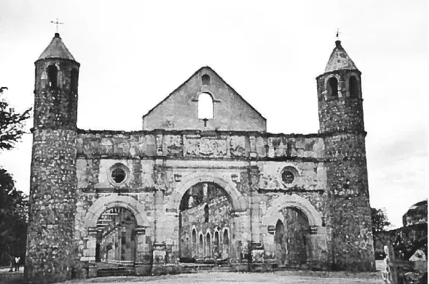 Fig. 43. Chapelle ouverte de Santiago Apostol Cuilapan, Vallée de Qaxaca.