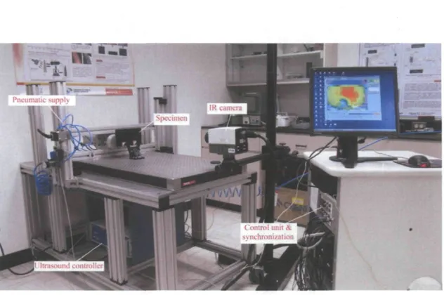 Figure 4.1 : Ultrasound thermography setup 