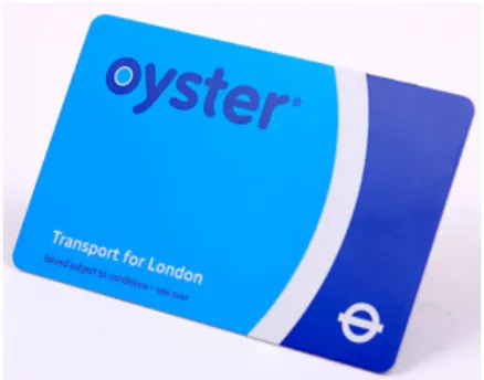 Figure 2: The Oyster Card used for public transport in London (source: Wikipedia).