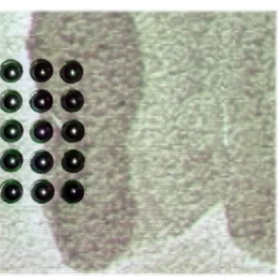 Figure 9: Visual projection of a virtual sandy ground on the BTU- BTU-based tile.